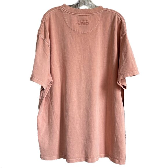 QUICKSILVER Cleanlines T-shirt Men’s XXL Heavy Cotton Short Sleeve Pink NWOT - Picture 2 of 6